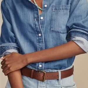 J Crew Denim Button-Up Shirt